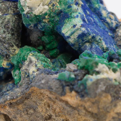 Blende pseudo en malachite, Saint Laurent le Minier, Gard.