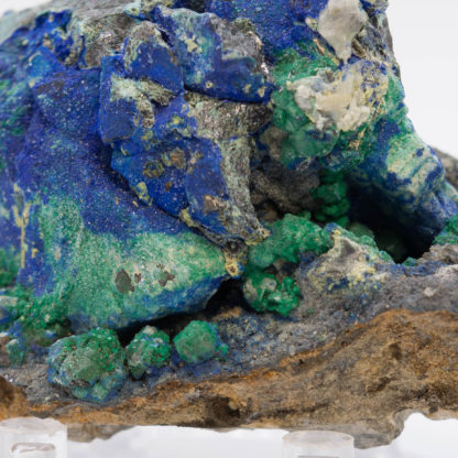 Blende pseudo en malachite, Saint Laurent le Minier, Gard.