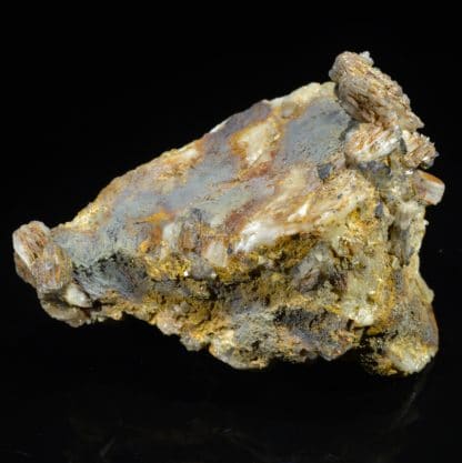 Plumbojarosite et cérusite, Chaillac, Indre