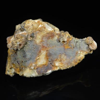 Plumbojarosite et cérusite, Chaillac, Indre.