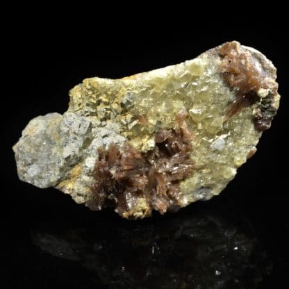 Pyromorphite et fluorine, Chaillac, Indre