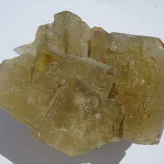 Fluorine jaune, mine des Sausses, Chavaniac-Lafayette, Haute-Loire.