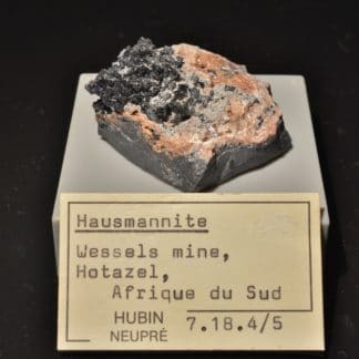 Hausmannite, Wessels mine, Hotazel, Afrique du Sud