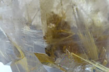 Quartz fumé à inclusions de Rutile, Brésil.