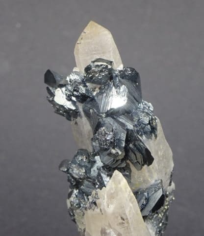 Hematite sur Quartz, Ile d'Elbe, Italie.