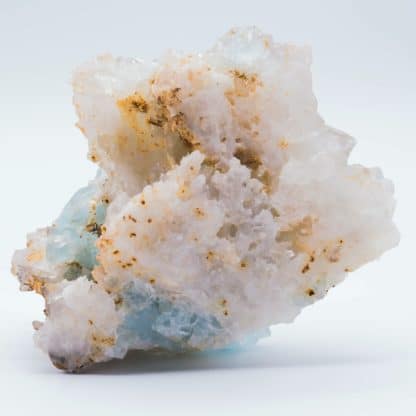 Fluorine bleue et quartz, Mine du Burg, Burc, Tarn.