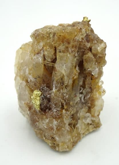 Or natif sur quartz, La Gardette, Villard-Notre-Dame, Isère.