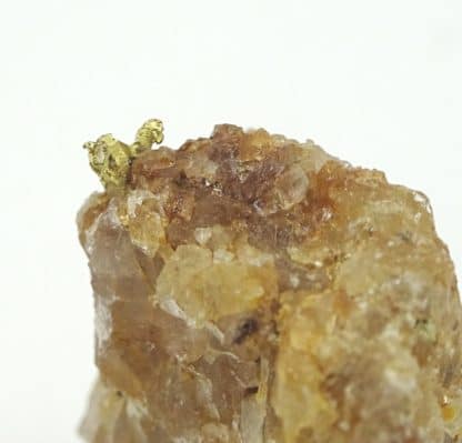 Or natif sur quartz, La Gardette, Villard-Notre-Dame, Isère.