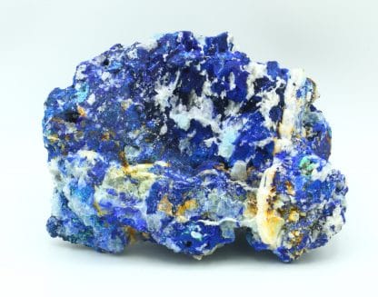 Azurite, fluorine, malachite, mine de Montroc (Mont-Roc), Tarn.