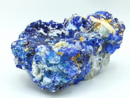 Azurite, fluorine, malachite, mine de Montroc (Mont-Roc), Tarn.