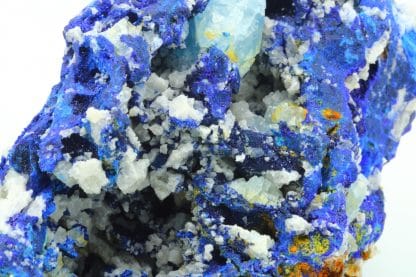 Azurite, fluorine, malachite, mine de Montroc (Mont-Roc), Tarn.