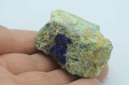 Azurite de l'Hubac de Jourdan à Daluis (Alpes-Maritimes)