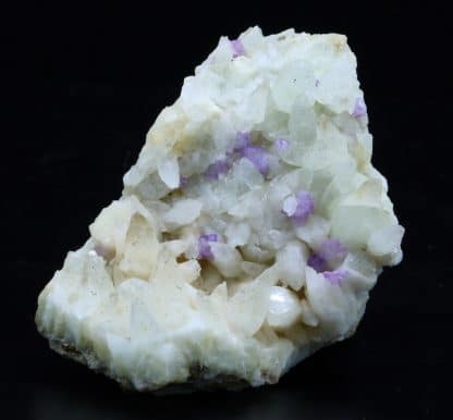 Fluorine violette sur Calcite, Propiac, Drôme.