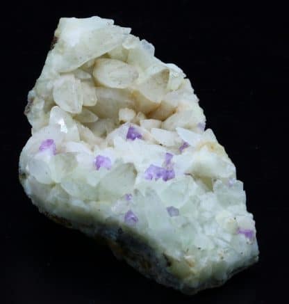 Fluorine violette sur Calcite, Propiac, Drôme.