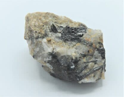 Wolframite et Tourmaline, Butte de Bouder, Pont-Scorff, Finistère.