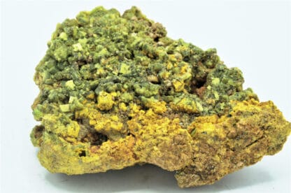 Autunite et Dewindtite, Kerler, Lignol, Morbihan, Bretagne.