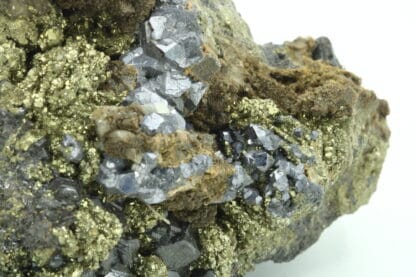 Galène, pyrite, sphalérite, région du Chihuahua, Mexique.