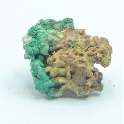 Bindheimite sur Bournonite et Malachite, Usclas-du-Bosc, Loiras, Hérault.