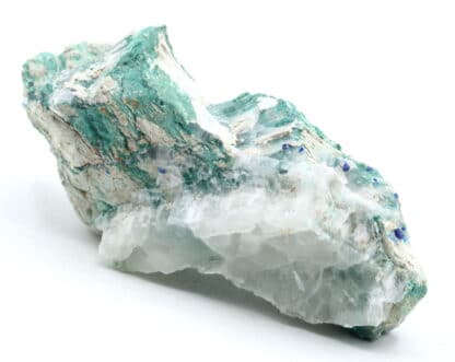 Boléite, atacamite, gypse, Amelia Mine, Santa Rosalía, Mexique.