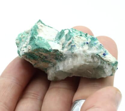 Boléite, atacamite, gypse, Amelia Mine, Santa Rosalía, Mexique.