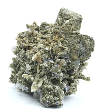 Ilvaïte, Hédenbergite et Quartz, Dalnegorsk, Russie.