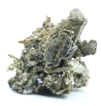 Ilvaïte, Hédenbergite et Quartz, Dalnegorsk, Russie.