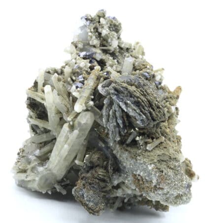 Ilvaïte, Hédenbergite et Quartz, Dalnegorsk, Russie.