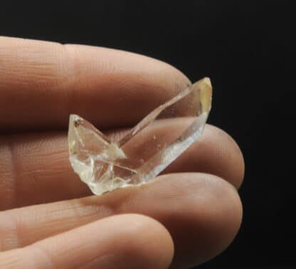 Quartz en macle de la Gardette (ou du Japon), Les Halles, Vaulnaveys, Isère.