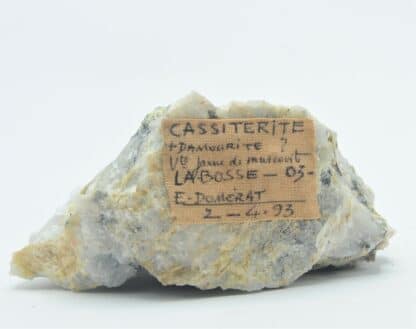 Cassitérite et Lépidolite, Carrière de Beauvoir, La Bosse, Allier.