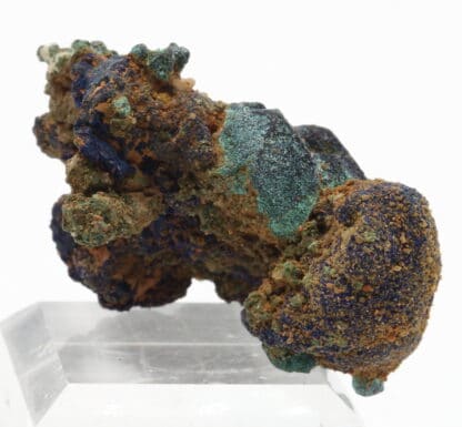 Cuprite pseudomorphose de malachite et azurite, Chessy, Rhône.