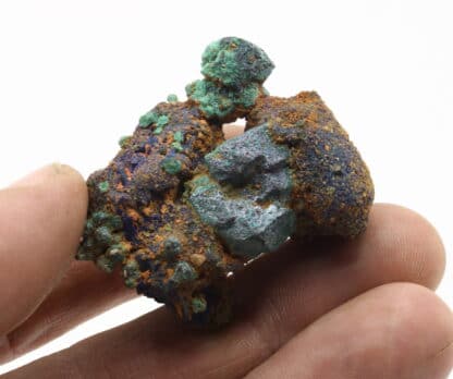 Cuprite pseudomorphose de malachite et azurite, Chessy, Rhône.