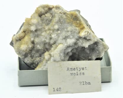 Ametyst weiss (Quartz améthyste), Elba (Île d’Elbe), Italie.