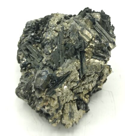 Jamesonite et Pyrite, Zacatecas, Mexique.