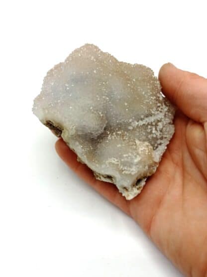 Chalcedon mit Quarzüberzug (Quartz), Huttenberg, Allemagne.