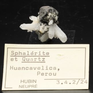 Sphalérite, quartz, pyrite, Province de Huancavelica, Pérou.