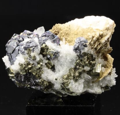 Galène, Quartz et Pyrite, origine Pérou.