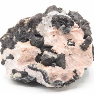 Alabandite, Rhodochrosite, Mine d'Uchucchacua, Lima, Pérou.