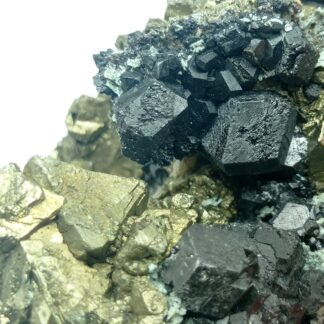 Magnétite et Pyrite, Mine Traversella, Italie.