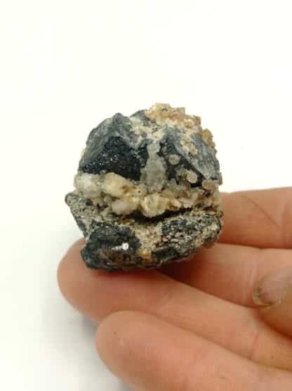 Galène, Dolomite et Cérusite, Mibladen, Maroc.