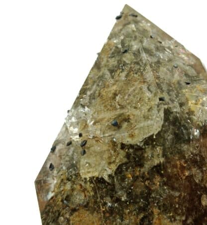 Anatase sur Quartz, Val Cavradi, Grisons, Suisse.