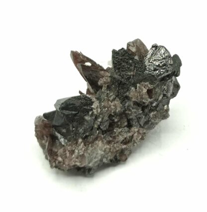 Axinite et Sphalérite (Blende), Mine Fortuna, Fresnillo, Mexique.