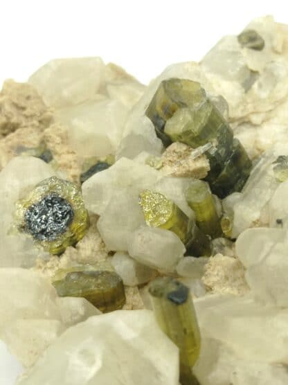 Tourmaline et Quartz, Île d’Elbe, Italie.