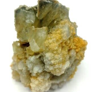 Quartz et Fluorite (Fluorine), Marsanges, Haute-Loire, Auvergne.