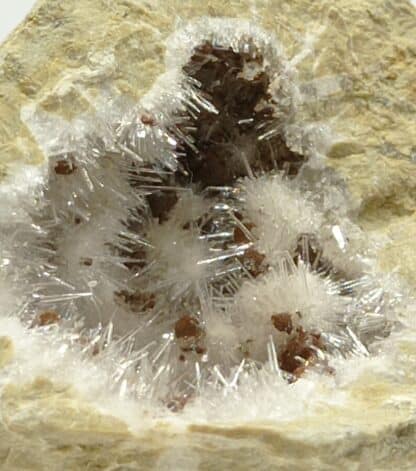 Kutnahorite et Aragonite, Valdarno, Toscane, Italie.