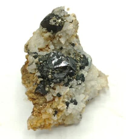 Blende (Sphalérite) et Quartz, Kapnik, Cavnic, Roumanie.