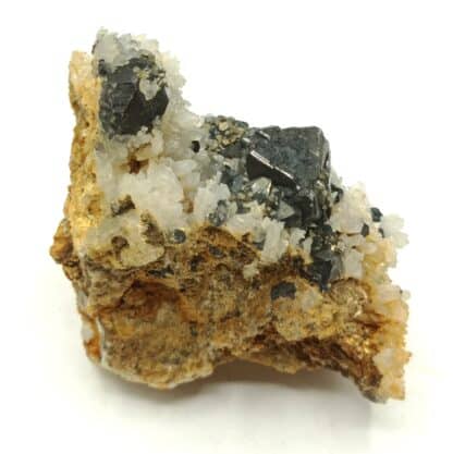 Blende (Sphalérite) et Quartz, Kapnik, Cavnic, Roumanie.