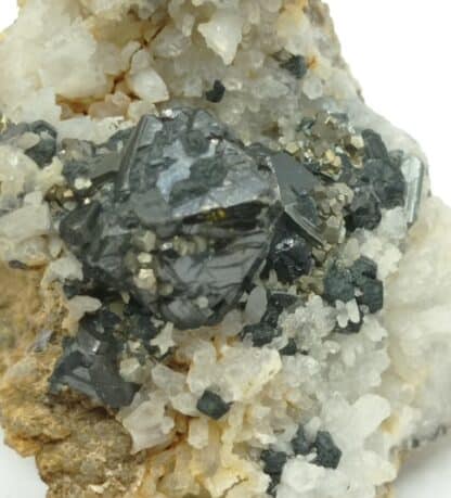 Blende (Sphalérite) et Quartz, Kapnik, Cavnic, Roumanie.