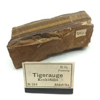 Tigeraude Krokidolit (Œil de Tigre, Quartz), Afrique du Sud.