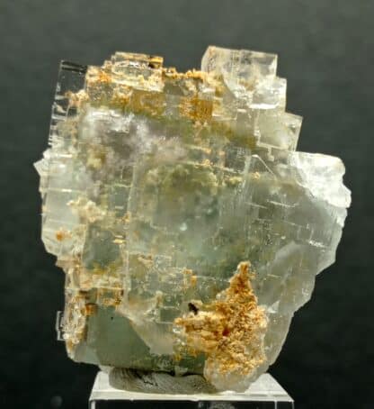 Fluorite (Fluorine) à fantômes, Pratclaux, Marsanges, Haute-Loire, Auvergne.