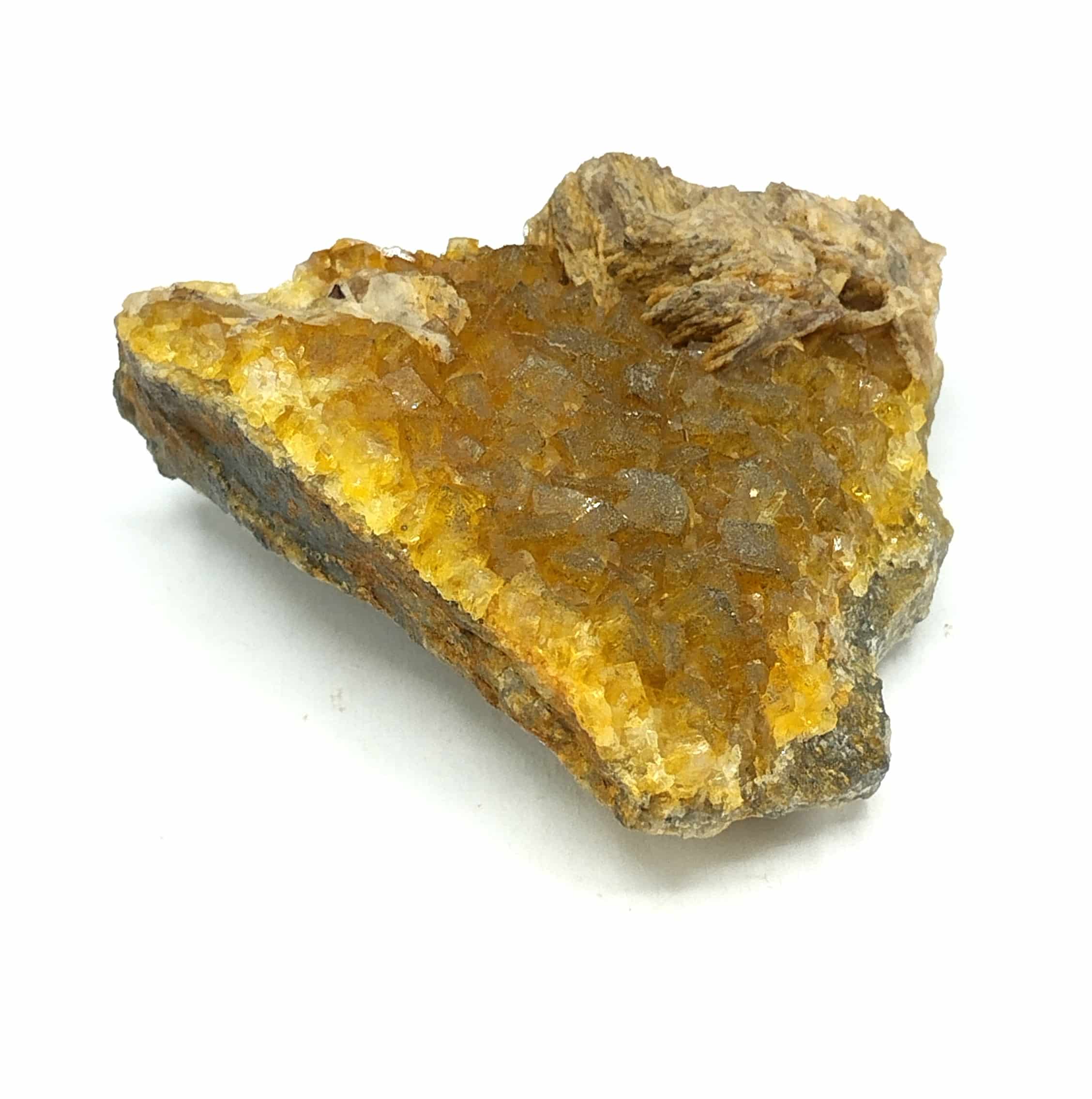 Fluorine (Fluorite) et Barytine, Chaptelat, Haute-Vienne, Limousin.